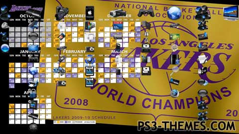 Los Angeles Lakers Theme for Windows 10, 8